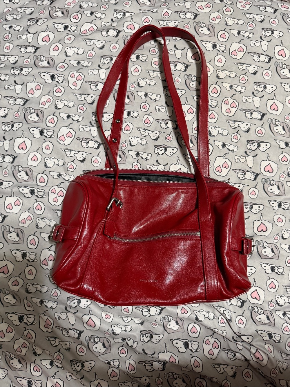Samo Ondoh Museum Bag M-Shoulder Bag in Goat Red